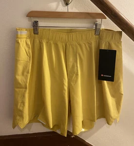 NWT Lululemon Surge Short 6” Lined SOLL Yellow SZ XL - Picture 1 of 4