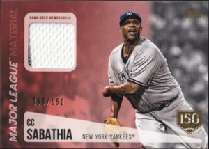 2019 Topps Major League Material Jersey 150th Anniversary - CC Sabathia [/150] - Picture 1 of 4