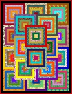 UTOPIA - 77" x 59" - Kit de edredón precortado por Quilt-Addicts Single - Imagen 1 de 5
