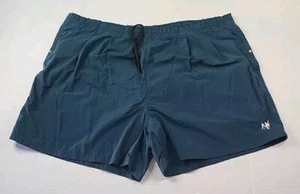 Vintage Big Dogs Swim Trunks, Green/Blue, Size 3XL, 40-48 Waist - Picture 1 of 15