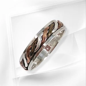 Sterling Silver Men's Band Ring *Spinner Band Ring *Genuine 925 Sterling Silver - Picture 1 of 4
