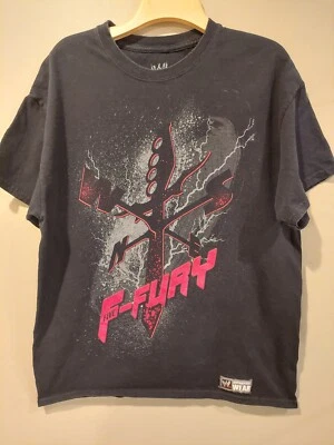 WWE BROCK LESNAR F-5 Fear the Fury 2011 Wrestling T Shirt Size L American - Image 1 of 4