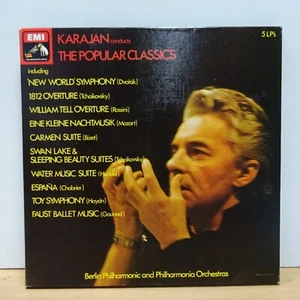 SLS 839 VARIOUS Popular Classics KARAJAN BPO PHILHARMONIA HMV STEREO 5LP BOX EX+ - Picture 1 of 8