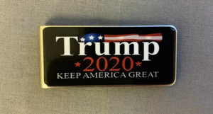 Metal Money Clip Bills Card Holder Rectangle Trump 2020 D6 - Picture 1 of 2