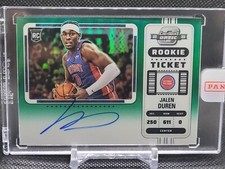 2022-23 Playoff Contenders Optic Jalen Duren Rookie Season Ticket Green Auto /75