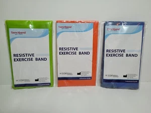 3 LEVEL Sanctband Resistance Bands Set Professional Latex  Exercise - Picture 1 of 1