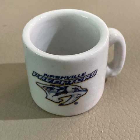 mini NHL  Nashville Predators mini ceramic team mug- Collectible - Height 1.25” Cover