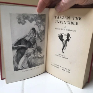 Tarzan the Invincible  Edgar Rice Burroughs W/Dust Jacket - VERY FINE - Bild 1 von 5