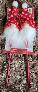 2 Cappello San Valentino Gnomi 12" Scelte Floreali Decorative Cuori Rossi - Foto 1 di 3