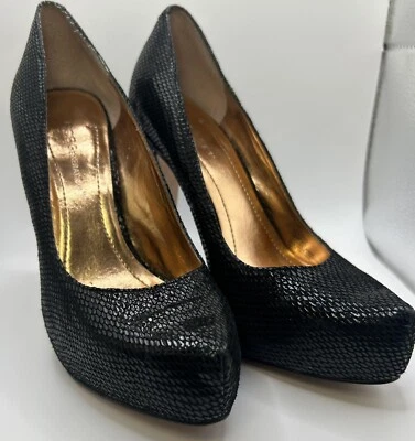 Zapatos de tacón de aguja negros altos BCBG para mujer talla 5 Foto 1 de 4