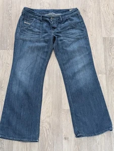 Jeans Diesel Wirky pierna ancha calce holgado Y2K azul talla W34 L32 34R tiro bajo - Imagen 1 de 16