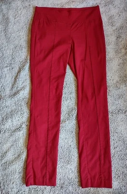 NYC New York & Company 7th Avenue Pull On Elastic Waist Pants Slacks Red Small - Image 1 of 4