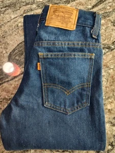 VTG Levis 716-0617 Student Orange Tab Jeans Size 27-32 Made in USA - Picture 1 of 19