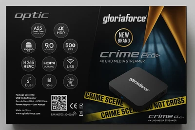 Optic Crime Box - Android 10.0 Streaming Box - Powerful 4K Streaming Pla - Image 1 of 2