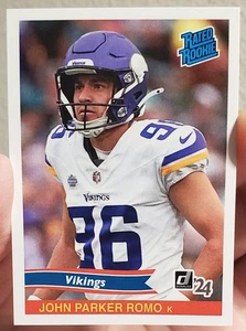 John Parker Romo 2024 Panini Instantáneo RC Clasificado NFL Novato Retro Minnesota Vikings - Imagen 1 de 2