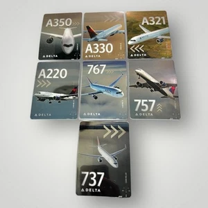 New Release! Delta Air Lines 2025 March Collectible Set Of 7 Pilot Trading Cards - Picture 1 of 15