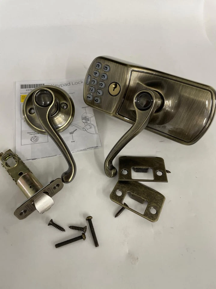 SCHLAGE FE575 PLY 609 FLA Plymouth Keypad Entry Antique Brass - Image 1 of 4