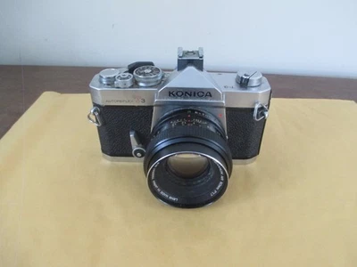 Película Konica Autoreflex T3 + cámara lente 50 mm 1,7 para piezas/reparación Foto 1 de 4