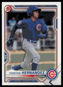 2021 Bowman Draft #BD-193 Cristian Hernandez Chicago Cubs - Picture 1 of 2