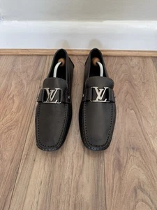 Louis Vuitton Loafers Monte Carlo Black Drivers Mens UK 8.5. Receipt available. - Picture 1 of 9
