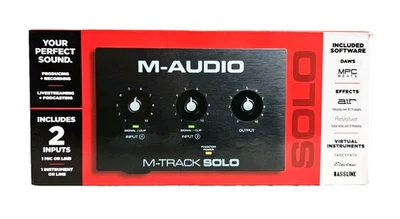 M-Audio M-Track Solo 2-Channel USB Audio Interface - Image 1 of 4