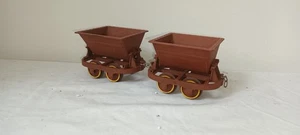 G scale 45mm 2x KITBUILT V dump Tipper Wagon Bauxite Brown Livery - Picture 1 of 4