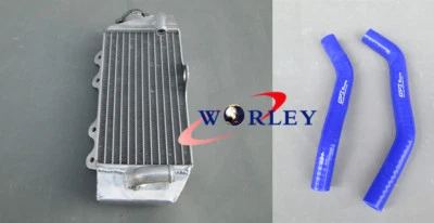 Radiador de aluminio para Yamaha YZ85 YZ 85 2002-2009 2003 2004 2005 2006 y manguera azul Foto 1 de 4