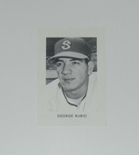 JORGE GEORGE RUBIO 1967 SEATTLE POPCORN CARD CALIFORNIA ANGELS 1966 MLB DEBUT MX