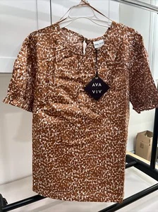 AVA & Viv Damenoberteil Größe X Kurzarm UVP 24,99 $ - Bild 1 von 3