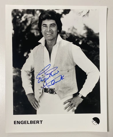 Engelbert Humperdinck Signed EMI Promo Photo Cover