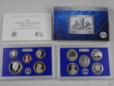 2023-S US Mint Proof Set 10 Coins OGP Box & COA United States - Image 1 of 4