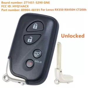 Replacement for Lexus RX350 10 11 12 2013 2014 2015 Smart Key Fob HYQ14ACX 5290 - Picture 1 of 4