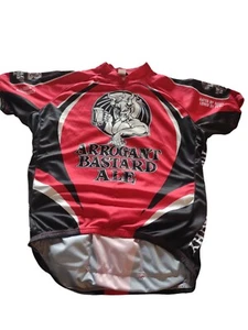 Canari Stone Brewing Arrogant Bastard Ale Red 3/4 Zip Cycle Jersey Men L - Picture 1 of 7