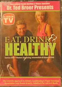 Eat, Drink & be Healthy Exercise Fitness DVD Beginner, Intermediate & Advanced - Foto 1 di 4