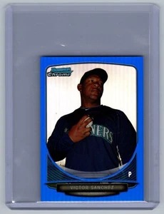 2013 Bowman #BP104 Victor Sanchez 24 of 99 Refractor 24/99 Prospects Hometown - Picture 1 of 2