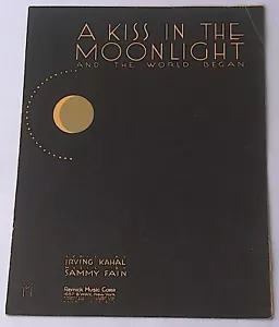 A Kiss in the Moonlight 1933 Sheet Music - Picture 1 of 1