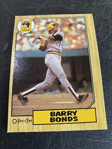 Juego completo de béisbol O Pee Chee 1987 con novato de Barry Bonds # 320 - 1-396 - Imagen 1 de 1