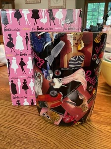 Vintage 1990s Enesco Barbie Fashion Collectible Ceramic Vase Nicole Miller - Picture 1 of 4