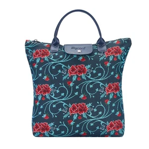BOLSO DE COMPRAS PLEGABLE FRIDA KAHLO CLAVEL MUJER DAMAS - Imagen 1 de 10