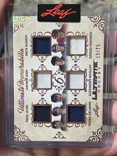 2023 Leaf Ultimate Hockey Memorabilia 6 GU Relics w/ Selanne, Bure, & Jagr /25