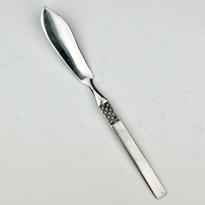 Cuchillo de mantequilla maestro cubiertos de acero inoxidable Oxford Hall bruñido Crosshatch OXH58 Foto 1 de 4