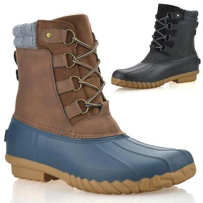 SPORTO Damen Frauen Wandern Wasserdicht Winter Regen Schnee Stiefeletten Schuhe Größe