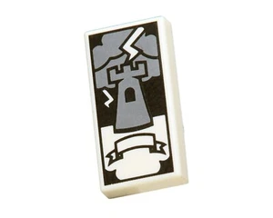 NEU LEGO - Fliesen - verziert - 1x2 Tarotturm Karte weiß x1 - Fortune Teller - Bild 1 von 1
