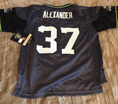 SHAUN ALEXANDER Seattle SEAHAWKS Football REEBOK Little Boys 5-6 Ml Jersey NEW Cover