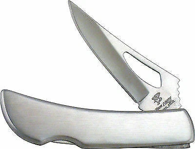 Frost Cutlery Folding Pocket Knife Silver Hawk Stainless F15483ss