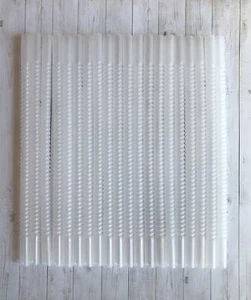10 New 11” Clear Flex Straws Plastic Reusable Flexible Round BPA-Free Straws - Picture 1 of 2