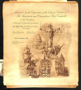 B. Gribble 1924, WEDNESDAY 23RD JULY,  AMERICAN AND CANADIAN BAR COUNCILS, Tuck - Bild 1 von 6