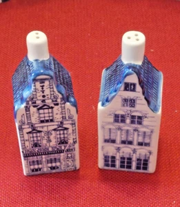 Vintage Delfter Blau Dorfhäuser Salz & Pfefferstreuer - NEUWERTIG NEUWERTIG - Holland - Bild 1 von 9