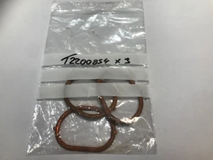 TRIUMPH DAYTONA 675 STREET TRIPLE TRIDENT EXHAUST HEADER GASKET x3 GENUINE PARTS - Picture 1 of 3