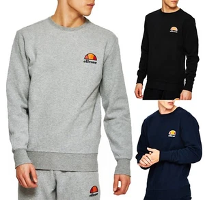 Sudadera con capucha retro con logotipo cuello redondo negra azul gris para hombre ellesse - Imagen 1 de 9